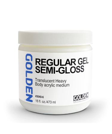 Golden Acryl Med 16 Oz Regular Gel Semi-Gloss