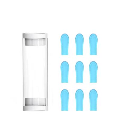 Ear Wax Removal Replacement Tips for Ear Camera 9 Pieces Waterproof Silicone Ear Spoon and 1 Storage Bottle Replacement Accessories Set for Ear Wax Removal Endoscope