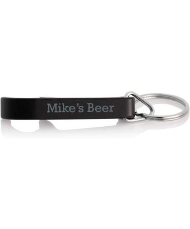 Custom Engraved Black Bottle Opener Keyring - Personalize with Your Text - Buy Online on GoSupps.com