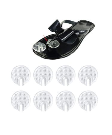 10PCS Men Women Silicone Gel Clear Sandal Thong Toe Protectors Pad Sandal Flip-Flop Toe Guards Cushions (B)