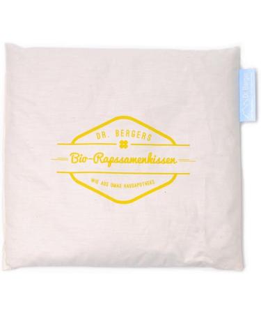 Dr. Berger Bio-Rapeseed Pillow - 100% Natural Heat & Cold Therapy for Neck Shoulder & Back Pain Relief | Bio Cotton Cover - 25x25 cm Classic - Buy Online on GoSupps.com