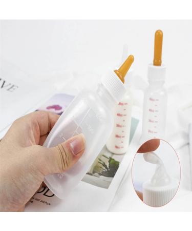 Duoduole 4 Pcs Pet Feeding Bottle Newborn Animal Feeder Nursing Feeding Bottle Puppy Feeding Bottles Mini Nipple Syringe with Different Nipples Easy for Newborn Animal Feeder - Buy Online on GoSupps.com
