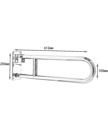 Grab Rail Home Bathroom Safety Handicap Grab Bar Handrail Anti-Static Anti- Grab Bar Safety Ar Wall-Mounted Grab Rail Non-Slip Grab Bar Bat - Buy Online on GoSupps.com