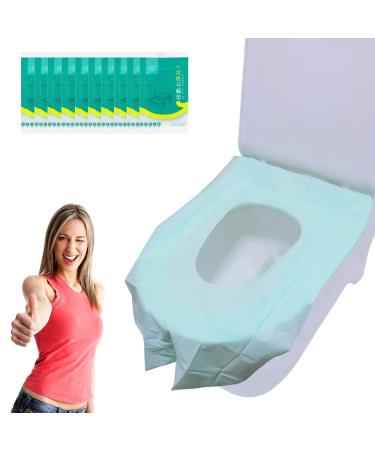 Ditind Toilet Seat Covers Disposable, 30 Pcs Toilet Seat Covers for Travel Accessories (15.823.6 inch), Extra Large PE Film Travel Toilet Mats Covers for Kids and Adults Potty Training