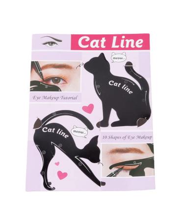 4 Pairs Eyeliner & Eyeshadow Stencils - Cat Winged Eyeliner Sticker & Cut Crease Eyeshadow Stamp Pads - Quick Smokey Eye Tool - Makeup Artist Supplies - Buy Online on GoSupps.com