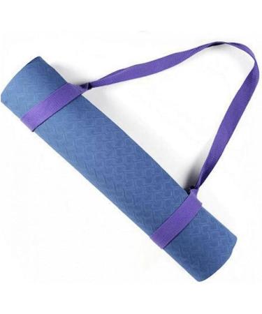 Adjustable Yoga Mat Strap Set - 2pcs Mat Holder Sling for Carrying & Stretching - Purple - Buy Online on GoSupps.com