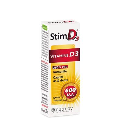 Nutreov Stim D3 Vitamine D3 Immunite Et Capital Os Et Dents 20ml