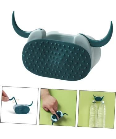 Yarnow Wall-Mounted Mopping Hook & Clothes Rack - Self-Adhesive Mop Holder - 12x7.5cm Blue Sweeper Bracket - Buy Online on GoSupps.com