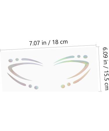  Beatifufu Non-Permanent Eye Makeup - Pack of 6 Stickers for Face Eyeliner and Eyebrows - Skin-Friendly - Ideal for Parties - Buy Online on GoSupps.com