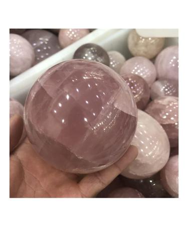 JUKUCKV Spiritual Support Natural Rose Quartz Crystal Healing Sphere Ball