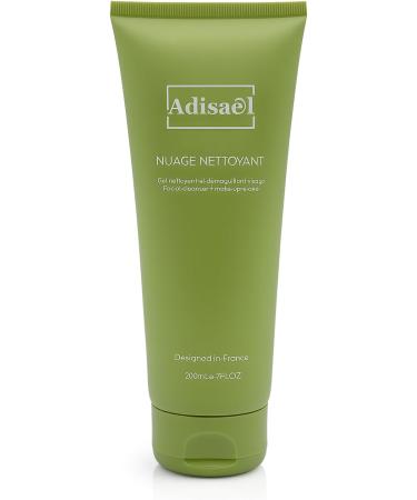  ADISAEL CLEANSING CLOUD Facial Cleansing & Makeup Removing Gel 200ml | Cleanses Detoxifies & Purifies | Combination to Sensitive Skin | Facial Cleanser for Women & Men | Made in France - Buy Online on GoSupps.com