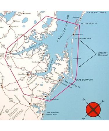 Topspot Map N239 Pamlico Sound to