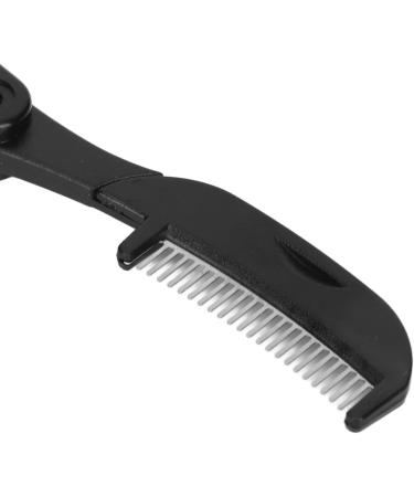 Metal Teeth Eyebrow Comb 2 in 1 Eyelash Teeth Comb Black Eyelash Brush and Comb Stainless Steel Dual Heads Foldable Grooming Teeth Eyebrow Brush for Makeup - Buy Online on GoSupps.com