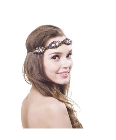 inSowni 7 Pack Rhinestone Jeweled Handmade Headbands for Women and Girls - Hair Accessories and Headwraps for Brides - Buy Online on GoSupps.com