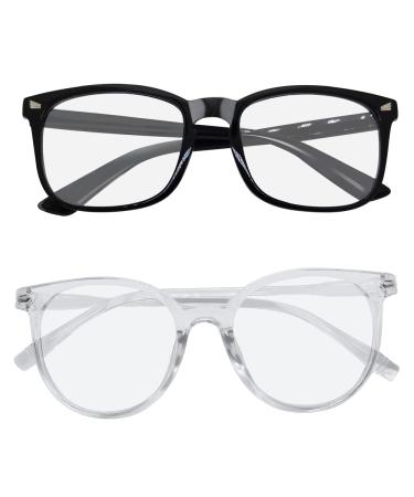 2 Pack blue light blocking glasses for anti -headache and eyes Stome Super Light Weight Computer Gaming glasses fashion accessories unisex for women and men