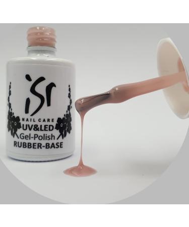 ISR UV & LED GEL POLISH RUBER BASE 15ml Cover 3 Camouflage Construction Rubber Hybrid Rubber Gel Flexible Base Gel
