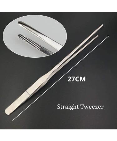 ESKONI 2-Piece Aquarium Tweezers Set - Stainless Steel Straight and Curved Tweezers for Fish Tank Plants 27cm Feeding Tongs - Ideal for Reptiles, Lizards, Bearded Dragon - Buy Online on GoSupps.com