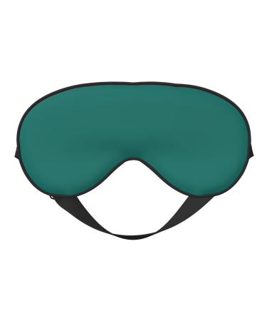 Solid Dark Green Eye mask Soft Elastic and Adjustable Nighttime Comfort Sleeping mask Suitable for Both Men and Women