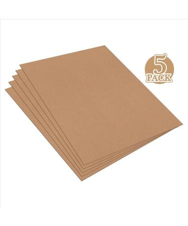 Chipboard Sheets 8.5 x 11.022 (5-Pack) - Lightweight Kraft Board for Crafts and Scrapbooking - Buy Online on GoSupps.com