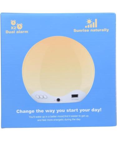 Light Alarm Clock with Sunrise Simulation - Daylight Alarm Clock Radio 5 Natural Sounds 12 Color Options 20 Brightness Levels Dual Alarms Snooze - Perfect Bedside Lamp for Kids & Adults - Buy Online on GoSupps.com