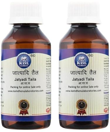 Jatyadi Taila 100ml Pack of Two| for Men and Women | Jatyadi Oil for Speedy Healing of Wounds Injuries etc | for External use only