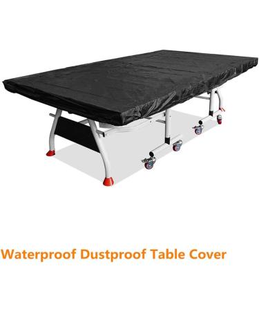 Parthan 110x59 PingPong Table Cover - Waterproof & Breathable Polyester - Indoor/Outdoor Protective Cover - Black - Buy Online on GoSupps.com