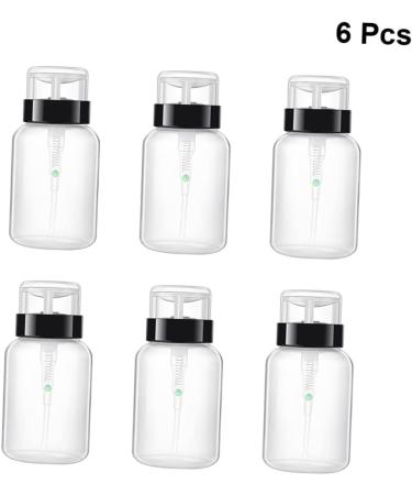  Beavorty Beavorty Pressure Pump Bottle Remover Set of 6 200ml Plastic Bottles with Lockable Caps for Liquid Storage - Buy Online on GoSupps.com