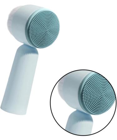 FOMIYES Facial Brush Face Pore Cleanser Soft Bristles Brush for Deep Cleaning Face Cleaning Handheld Brush Silicone Cleansing Brush Bristle Brush Manual Blue 5.5X12.5cm - Buy Online on GoSupps.com