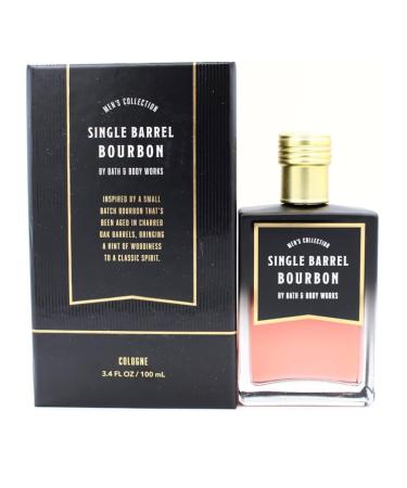 Bath & Body Single Barrel Bourbon Cologne for Men 3.4 fl oz Woody Classic Fragrance