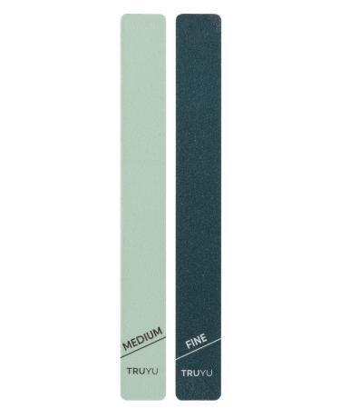 Truyu Nail Shapers (2pk) - Easy To Use Cushioned Tool For Shaping Natural & Acrylic Nails. Perfect For Travel and Makeup bag.
