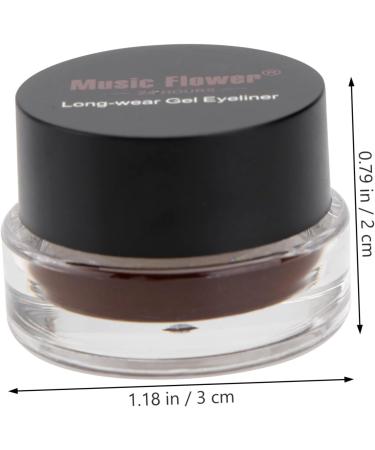 KALLORY 2pcs Black Waterproof Eyeliner Smudge Proof Eyeliner Eye Shadow Cream Eyeshadow Gel Water Proof 1 count (Pack of 1) As Shown - Buy Online on GoSupps.com