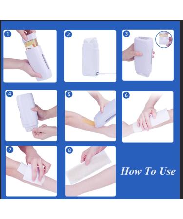 YABOO Double Roll On Wax Warmer | Painless Hair Removal | Hot Wax Cartridge Machine | Blue | Women Men - Buy Online on GoSupps.com