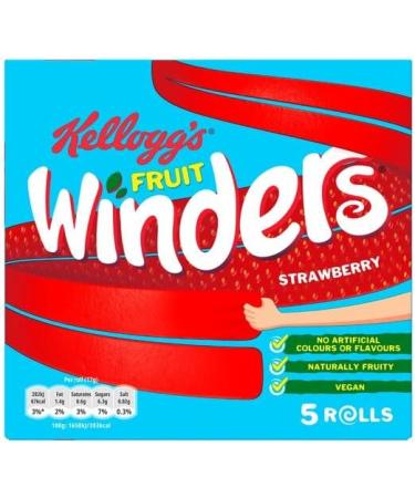 Kellogg's Fruit Winders Containing 5 x Strawberry 5 x Strawberry & Blackcurrant 5 x Mango - Buy Online on GoSupps.com