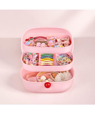 Girls Kid 3-Layer Jewelry & Hair Accessories Organizer Case - Buy Online on GoSupps.com