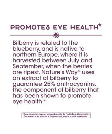 Nature's Way Bilberry Standardized Extract Veg Capsules 90 ea - Pack of 3 | 270 Count Total - Buy Online on GoSupps.com