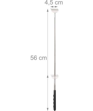 Buy Relaxdays Telescopic Back Scratcher - Extendable Stainless Steel Soft Handle 20-56cm | International Shipping - Buy Online on GoSupps.com