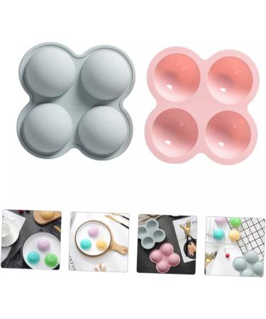 PRETYZOOM 2pcs Round DIY Home Cake Baking Mold Chocolate Molds Half for Premium Silicone Practical Making - Buy Online on GoSupps.com