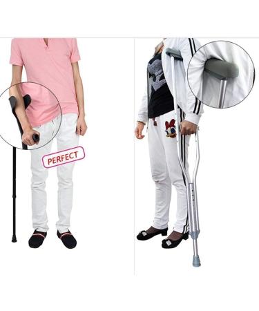 Forearm Crutch Elbow Crutches Ultralight Aluminum Assistant Height Adjustable Cm with Comfortable Grip Silver2Pcs Innovate - Buy Online on GoSupps.com