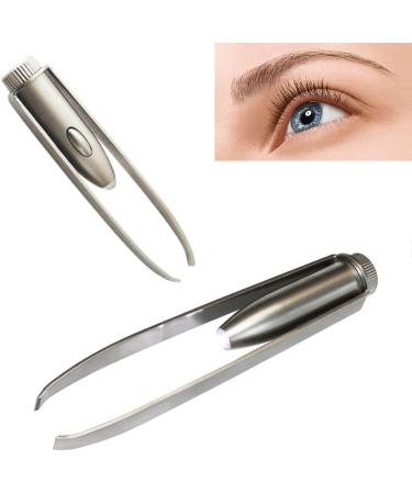 2 Pack Portable Tweezer with LED Light for Hair Removal and Eyebrow Beauty - Makeup Tools - Buy Online on GoSupps.com