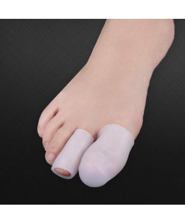Healifty Silicone Finger Sleeves - 10pcs Toe Caps for Toe Protection and Relief from Ingrown Toenails, Blisters, Hammer Toes - Finger Covers - Buy Online on GoSupps.com