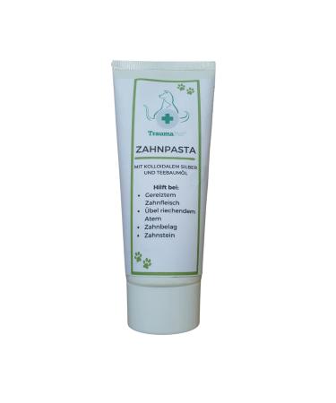 Toothpaste for dogs and cats with colloidal silver and tea tree oil