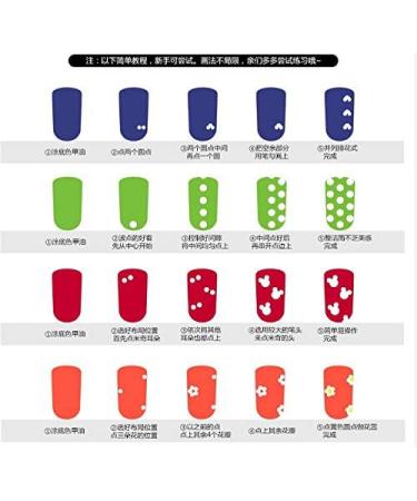 Promotions 5 Pcs/Set 2 Way Dotting Pen Marbleizing Painting Tool Nail Art DIY Design Dot Set - Buy Online on GoSupps.com