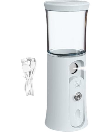 Mister Portable Face Sprayer Nano Mist Sprayer | Portable Wireless Face Sprayer | Handy Nano Mist with Colorful Light Rechargeable Cool Mist for Home Travel White - Buy Online on GoSupps.com