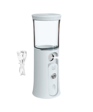 Portable Face Steamer Handheld Face Steamer Cordless Face Steamer Nano Mist Sprayer Colorful Light Sprayer Rechargeable Mist Sprayer Cool Mist Face Steamer Travel Face Steamer White