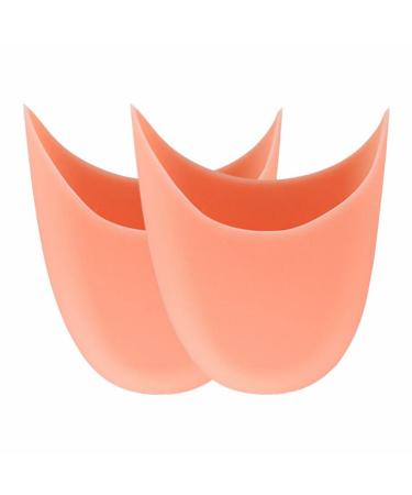 1 Pair Toe Protectors Pointe Shoes Protectors Ballet Dance Shoe Toe Pads Toe Covers Toe Protectors (White *1 Pair Or Skin Color *1 Pair) Glass Cuticle Pusher (Pink One Size)