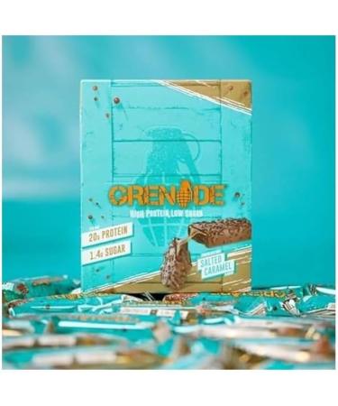 GRENADE CARB KILLA BAR Salted Caramel Chocolate Chips 12x60gm - Buy Online on GoSupps.com