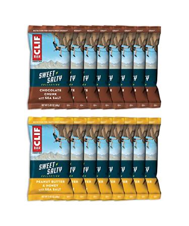 CLIF BARS Sweet & Salty Variety Pack - 16 Count Protein Energy Bars (2.4 Oz Each) - Buy Online on GoSupps.com