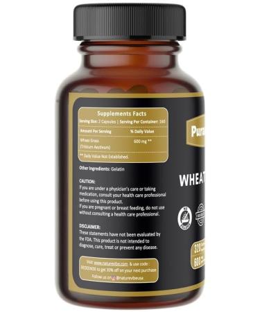 Neem 320 Capsules and Wheatgrass 320 Capsules Bundle | Two-Bottle Herbal Essentials | Pure Simple Formulas| Convenient Capsule Format | Non-GMO Ingredients No Artificial Colors | Capsules Com - Buy Online on GoSupps.com