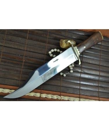 Perkin 38cm Hunting Knife Bowie with Leather Sheath - Premium Quality Survival Knife for Outdoor Adventures | International Shipping Available - Buy Online on GoSupps.com
