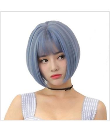 BGHJUE African Wig Gray Short Bob Lace Front Human Hair Wigs Brazilian Straight Wig Pre Plucked Hairline With Baby Hair Lace Wig